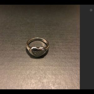 Tiffany sterling silver heart ring.